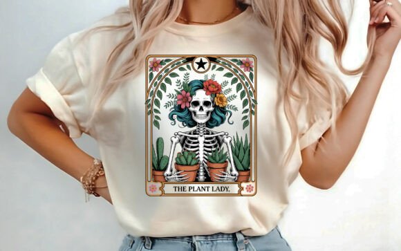 Download The Plant Lady Plant Lover T-shirt PNG - Lady Collection