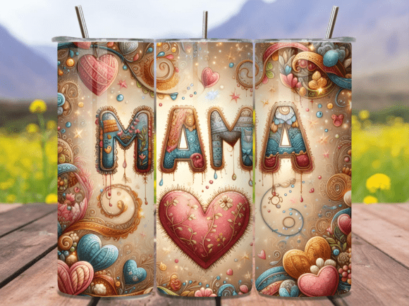 Download Boho Mama Heart Embroidery Tumbler Wrap - Mama heart embroidery Collection