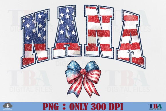 Download 4th of July Nana PNG, Retro Coquette Bow - Coquette bow Collection