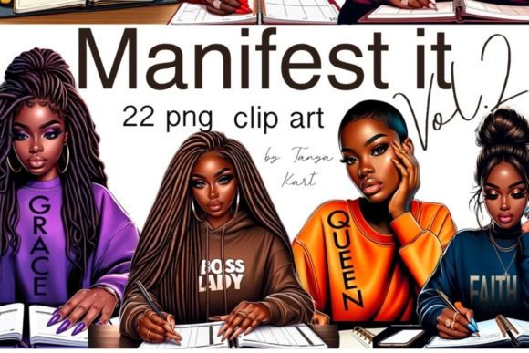 Download Black Woman Clipart for Digital Planner - Premium Resources